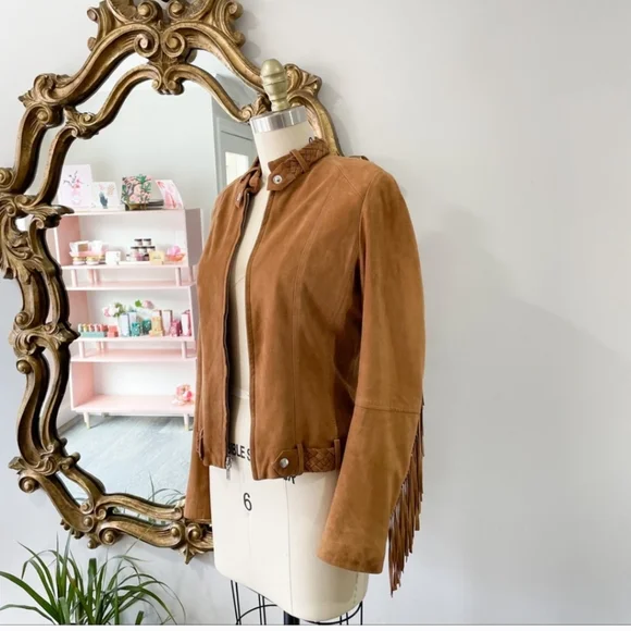 Cache • Genuine Suede Cropped Western Jacket • 4 - Picture 1 of 10